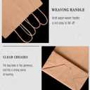 Bakepacker 600-Pack Small Size Gift Paper Bags with Handles Bulk 8.3"x6"x3.15" Brown Party Kraft Shopping Bags, 1 Count