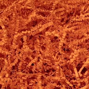 Mefleet 1/2 LB Crinkle Cut Paper Shred Filler 8 oz Orange Crinkle Shredded Paper for Gift Box - Gift Basket Bag Filler - Grass Cushion Stuffing for Halloween, Fall, Easter, Holiday Packaging Wrapping
