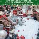 winemana Christmas Fake Snow 3-Piece Set Decorations, Snow Blanket Roll, Artificial Snowflakes, Fluffy Snow for Christmas Village Houses Display Winter White Wonderland Kitchen Table Top Decor