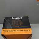 SpaceAid Wooden Bowl with Handle, Kitchen Space Aid Acacia Wood Mixing Bowls Holder for Stand Mixer, Compatible with 4.5 & 5 QT Tilt-Head Models Kitchen, Natural Wood