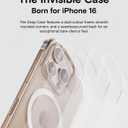 MOFT Invisible Case for iPhone 16 Pro Case, Clear MagSafe Phone Case, Dual Cutouts Frame Design with Bare-Device Feel, Anti-Yellowing Ultra-Thin Strong Magnetic Protective Phone Cover, Clear