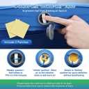 Buheco Sleeping Pad for Camping, Self-Inflating 9.5 R Value 3" Ultra-Thick Memory Foam Comfort Plus Camping Mats for Backpacking Travelling & Hiking Portable Air Mattress for 4-Season Blue