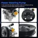 21-5498 Power Steering Pump with Pulley Compatible with 2005-2012 Toyota Avalon, 2007-2011 Toyota Camry, 2007-2012 Lexus ES350, Replace for 215498 4431004130 4431033170