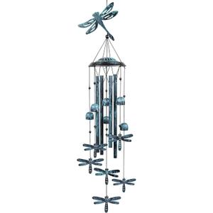 Dragonfly Wind Chimes for Outdoors, 35.4-Inch Aluminum Outdoor Wind Chimes - Dragonfly S Hook, Wind Bells Hanging Decorate for Patio, Porch, Yard, Balcony, Decorative Gift for Women, Mom