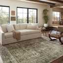 Loloi Magnolia Home by Joanna Gaines Sinclair Collection SIN-01 Pebble/Taupe 8'-6" x 11'-6", .25" Pile Height, Machine Washable, Area Rug