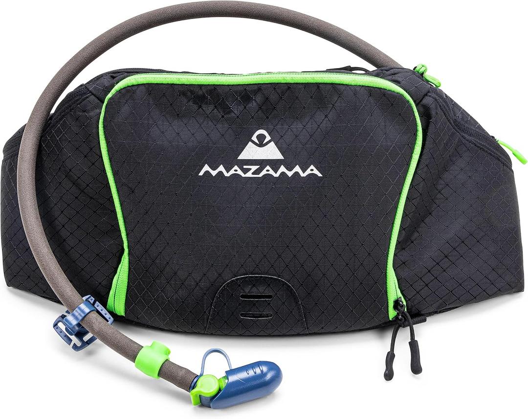 Rimrock Lumbar Hydration Hip Pack with 1.8L Intake ICE Insulated Water Reservoir, Fanny Pack Waist Bag Hiking Walking Running Jogging Camping. Men/Women Large Pack Design