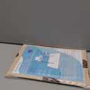 Blissful Diary Baby Splat Mat for Under High Chair, 50.4 x 50.4 Inch Wipeable Splash Mat, Waterproof and Washable, Anti-Slip Floor Protector, Boho Rainbow