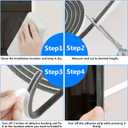 Weather Stripping Door Window Seal Strip 33 Ft,Selfadhesive Strong Adhesion,soundproofing,Draft Blocker,Dustproof,Suitable for Doors and Windows Cabinet Doors,0.4 Wide X 0.9 Inch Thick,White