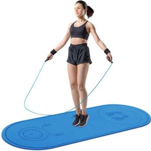 Jump Rope Mat 71"/63"x24" Larger Non-Slip Indoor Outdoor Exercise Fitness Mat, High-Density Workout Shock Absorption for Home Gym Flooring Concrete Jumping Rope