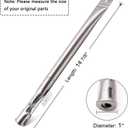 BBQ-Element Stainless Steel Grill Burner Tubes Replacement for Nexgrill 720-0830H, 720-0783E, 720-0864, Gas Grill Pipe Burners for Kenmore, Kitchen Aid, Nexgrill 720-0830A Gas Grill.(4 Pack)