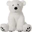 Apricot Lamb Toys Plush White Polar Bear Stuffed Animal Soft Cuddly Perfect for Child White Polar Bear 8 Inches