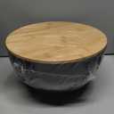 ShineMe Salad Bowl Set of 3, Natural Bamboo Fiber Salad Serving Bowls with Lids, Mixing Bowl for Preparing and Serving Salad, Cereal, Fruit, Veggies, Popcorn, Chips & Bread(10", 8", 6")