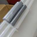 IRIS USA 33 Qt. Holiday Wreath Storage Container Box with Lid, 3-pack, Stackable Under Bed Storage Organizer Bin with Latching Buckles for 20" Wreaths Festive Holiday Decorations Garlands, Clear/Red