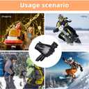 Leather Gloves For Men,Winter Warm Touch Screen Motor Gloves,Soft Cashmere Lining-Christmas, Valentine's Day present (Black, L)