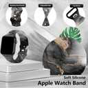 Sport Bands Compatible with Apple Watch Band 38mm 40mm 41mm 42mm 44mm 45mm 46mm 49mm, Luxruy Marble Pattern Soft Silicone Strap Replacement for iWatch Series 10/9/8/7/6/5/4/3/2/1/Ultra Womnen Men