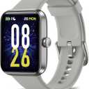 Smart Watch for Men Women, Activity Fitness Tracker with Sleep Monitor,1.69" DIY Full Touch Display smartwatch for iPhone Android Phone, 5ATM Waterproof (Grey)