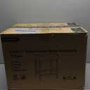 Counter Height Bar Stools Set of 3, 24 Inch Barstools for Kitchen Island Counter, Bonded Leather Kitchen Stools with Saddle Seats & Metal Base, Easy Assembly, Black