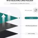 POIUGOYA Slim Wallet for Women,RFID Blocking Bifold Credit Card Holder with Zipper Coin Pocket,ID Window,Keychain