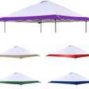 Replacement Cover Compatible with Coleman Oasis 13' x 13' Model:1606532, 2156426, 2156428 2157498, 2622040,Core Equipment 40155,40363,40325,Canopy Cover ONLY, (Purple)