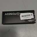 FEISEDY Blue Light Reading Glasses for Woman Men, Fashion Square Pilot Computer Glasses, Anti Eyestrain Glare Readers B0318 (Transparent Tea)