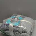 PetAmi Waterproof Dog Blanket for Medium Large Dog Puppy Cat Throw for Couch Cover Leakproof Protection, Sherpa Fleece, Reversible Soft Washable 60x40 Plaid Light Gray