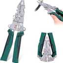 Multi-Function Foldable Wire Stripper with Voltage Tester, Professional Foldable Multi-Tool Pliers for Electricians, 14-in-1 for Stripping, Peeling, Cutting, Shearing All In One Tool