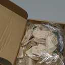 Geosar 36 Pieces Glitter Christmas Poinsettia Artificial Xmas Flower Ornaments Flowers Decorations with Clips and Stem Glitter Poinsettia Christmas Tree Ornaments for Xmas Wedding (Champaign Gold)