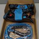No Pull Dog Harness Adjustable Reflective Oxford Easy Control Medium Large Dog Harness with A Free Heavy Duty 5ft Dog Leash (L (Neck: 18"-25.5", Chest: 24.5"-33"), Blue Harness+Leash)