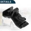 Windshield Washer Nozzle for Ford Explorer 2011-2018 Durable No.AR3Z17603A | Front Windshield Spray Nozzles Wiper Spray Washer Jet Black ABS 2 Pcs