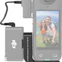 CYNOVA Mount for Insta360 X4 Accessories, Insta 360 X4 Cold Shoe Compatible with Insta360 X4 / X3 for DJI Mic2 Microphone Holderwith 3.5mm Audio Cable, black