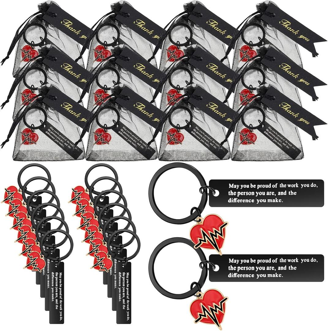 Sureio 36 Pcs Nurse Week Gift Bulk 2026 Nurse Keychain Gift for Women Graduation Present Medical Assistant Appreciation