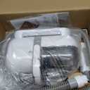 Afloia 6-in-1 Dog Grooming Kit, Pet Grooming Vacuum for Shedding, Dog Hair Vacuum with Clipper Nail Trimmer Grinder, Pet Brush Groomer at Home, Low Noise Cats Hair Remover, 1.5L Dust Cup, White (Silver)