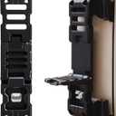 Door Hinge Step for Jeep Wrangler JK JKU JL JLU Gladiator JT 2007-2023, Aluminum Alloy Folding Car Door Step for Car Roof Access w/Bottle Opener- 1 Pack (Black)