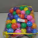 Hovenlay Ball Pit Balls Phthalate Free BPA Free Crush Proof Plastic - 7 Bright Colors in Reusable Play Toys for Kids with Storage Bag