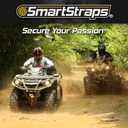 SMARTSTRAPS Retractable Ratchet Tie Down Straps (4 PK) 1,500lb Break Strength, 500lb Safe Work Load, Standard Duty, Secure and Haul ATVs, Lawn Tractors, Cargo, Boxes and Other Small Equipment (Green)