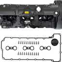 N52 Engine Valve Cover For BMW E70 E82 E90 E91 Z4 X3 X5 128i 328i 528i 535i 328xi 528xi 328i xDrive 528i xDrive Replaces# 11127552281 11127582245