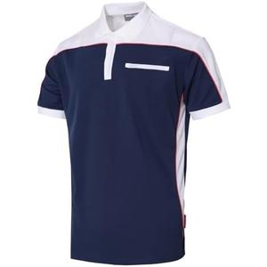 WORK IDEA Men's Polo Shirt Short Sleeve Breathable Work Shirts Golf Polo Tennis T-Shirt Tops S