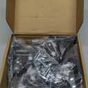 GBL 2" Heavy Duty Caster Wheels with Brakes + Screws - up to 440Lbs - Set of 4 No Floor Marks Silent Castor for Furniture - Rubbered Trolley or Pallet Swivel Wheels - Black Casters