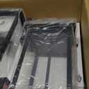 2-Pack 23" Extra Large Outdoor Wall Lights Candelabra 3-Light, IP65 Waterproof Exterior Lights with Clear Glass Front Porch Lanterns Outdoor Wall Sconce Lighting Outside Coach Lights, E12 (Matte Black)