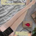 EZFS PLUS Thigh High Socks for Women Extra Long and Thick Over the Knee Cotton Boot Stockings Leg Warmer for Girls (Beige)