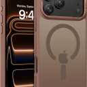 BENTOBEN Magnetic for iPhone 17 Pro Max Case 6.9" 2025,[Compatible with Magsafe]Slim Cute Matte Translucent Shockproof Drop Protective Bumper Women Men Phone Cover for iPhone 17 ProMax,Desert Titanium