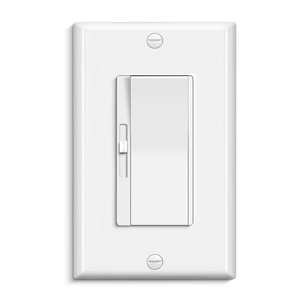 BESTTEN 3 Pack Slide Dimmer Light Switch, Quiet Rocker, Super Slim Single Pole or 3 Way Dimmable Switch, Max 300W LED, CFL, 600W Incandescent, ETL Listed, White