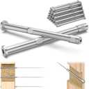 BLIKA Upgraded 10 Pack 1/8" Swageless Invisible Cable Railing Kits for Deck Stair Railing, T316 Stainless Steel, Swageless Cable Fittings for 2"x2", 4"x4" Wood/Metal Posts, Cable Railing Hardware 4x4 (Silver)