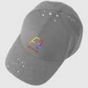Men Adjustable Baseball Cap with Curved Breathable Quick-Drying Laser-Cut Mesh Back Closure Hat (Gray)