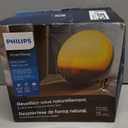 Philips SmartSleep Wakeup Light, Colored Sunrise and Sunset Simulation, 5 Natural Sounds, FM Radio & Reading Lamp, Tap Snooze, HF3520/60