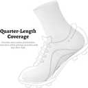 Compression Running Ankle Socks for Men and Women (6 Pairs), Quarter Athletic Socks for Running, Cycling, Golf, Work, Small-Medium