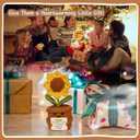 2 x Handmade Crochet Sunflower Emotional Support Doll  Gift for Friends, Family, Women, Teachers, Sons, Daughters, Coworkers Ideal for Birthdays, Christmas, Potted Flower, Cute Desk Decor Positive Vibes