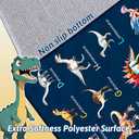 8x10 ft Dinosaur Rug for Boys Room, Large Educational ABC Rugs for Playroom & Bedroom, Soft Non-Slip Washable Learning Carpet Floor Mat, Dinosaur Play Mat for Kids