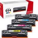 CRG-054 054 Toner Cartridges High-Yield (4-Pack, Black, Cyan, Magenta, Yellow) Compatible 054BK 054C 054M 054Y Toner Replacement for 054 Color imageCLASS MF642Cdw MF644Cdw MF640C Printer