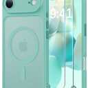 3 x JJL for iPhone Air Case with 2 Pack Screen Protectors, Compatible with MagSafe, Full Camera Protection, Slim Translucent Matte Magnetic Phone Cover for iPhone 17 Air, Teal